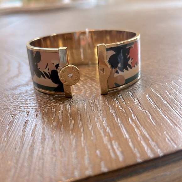 Ann Taylor Floral Enameled Cuff Bracelet - Picture 7 of 8